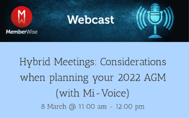 Hybrid Meetings: Considerations when planning your 2022 AGM